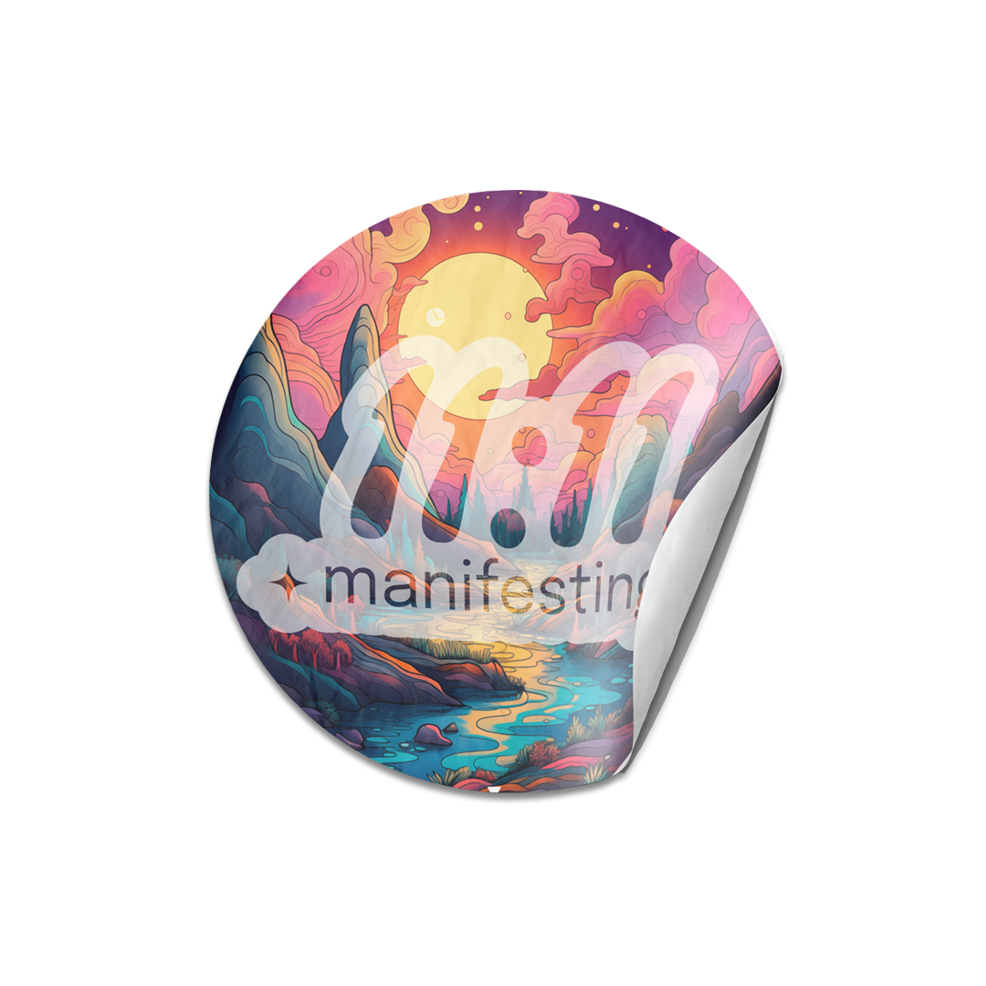 Kalm ''11:11 Manifesting'' Sticker. Personalize Anything with Our Stickers, Durable and Water-Resistant