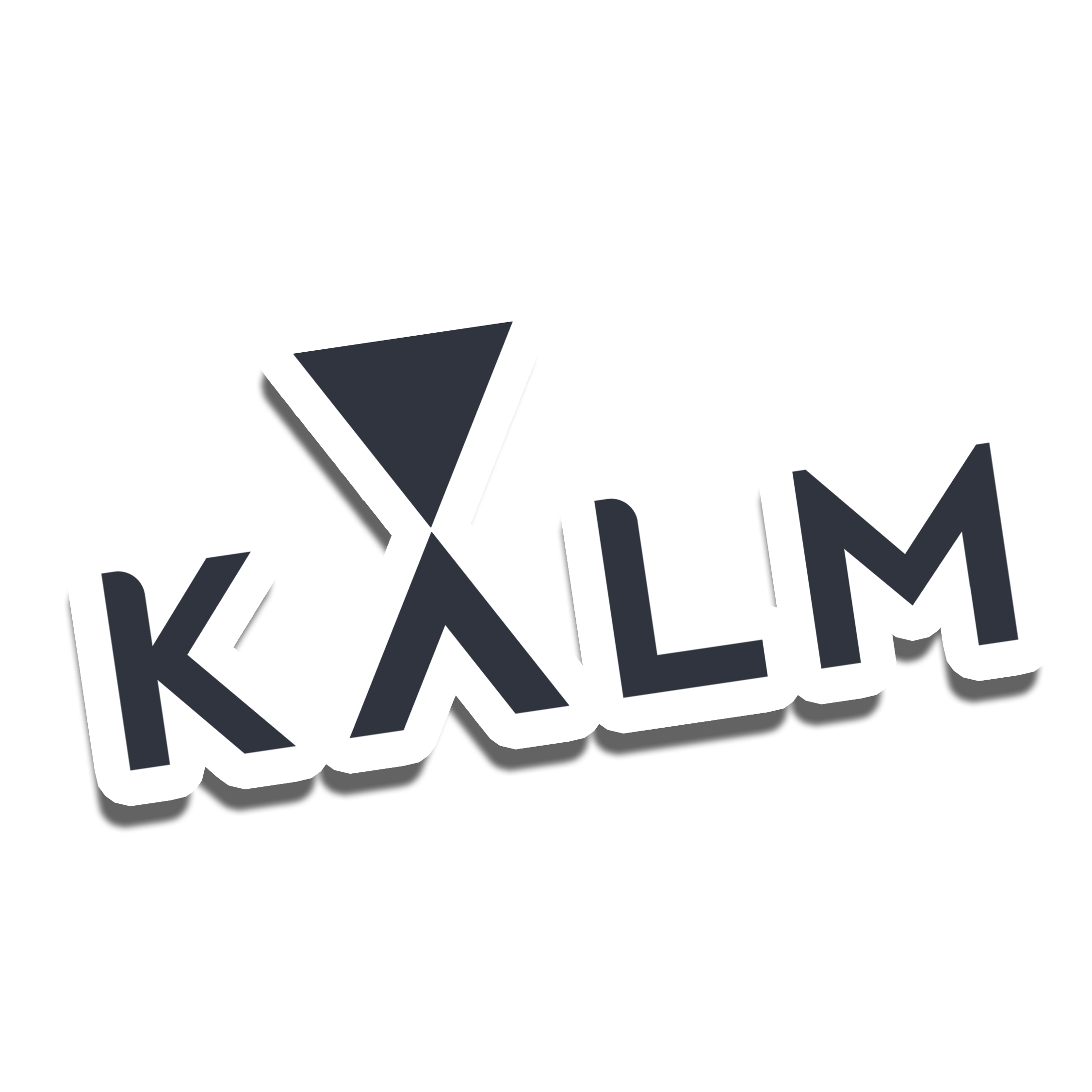 Kalm ''KALM'' Sticker. Personalize Anything with Our Stickers, Durable and Water-Resistant