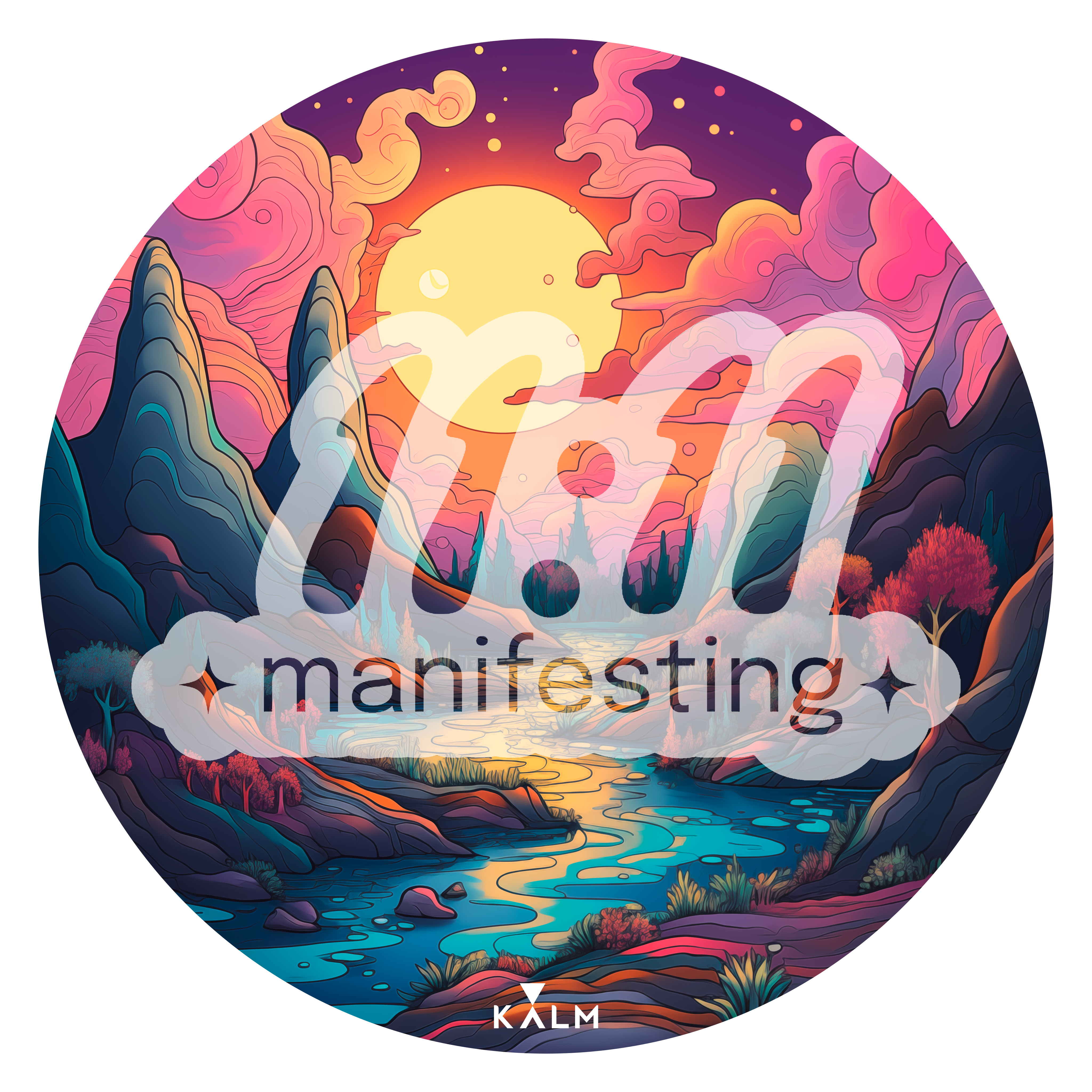 Kalm ''11:11 Manifesting'' Sticker. Personalize Anything with Our Stickers, Durable and Water-Resistant