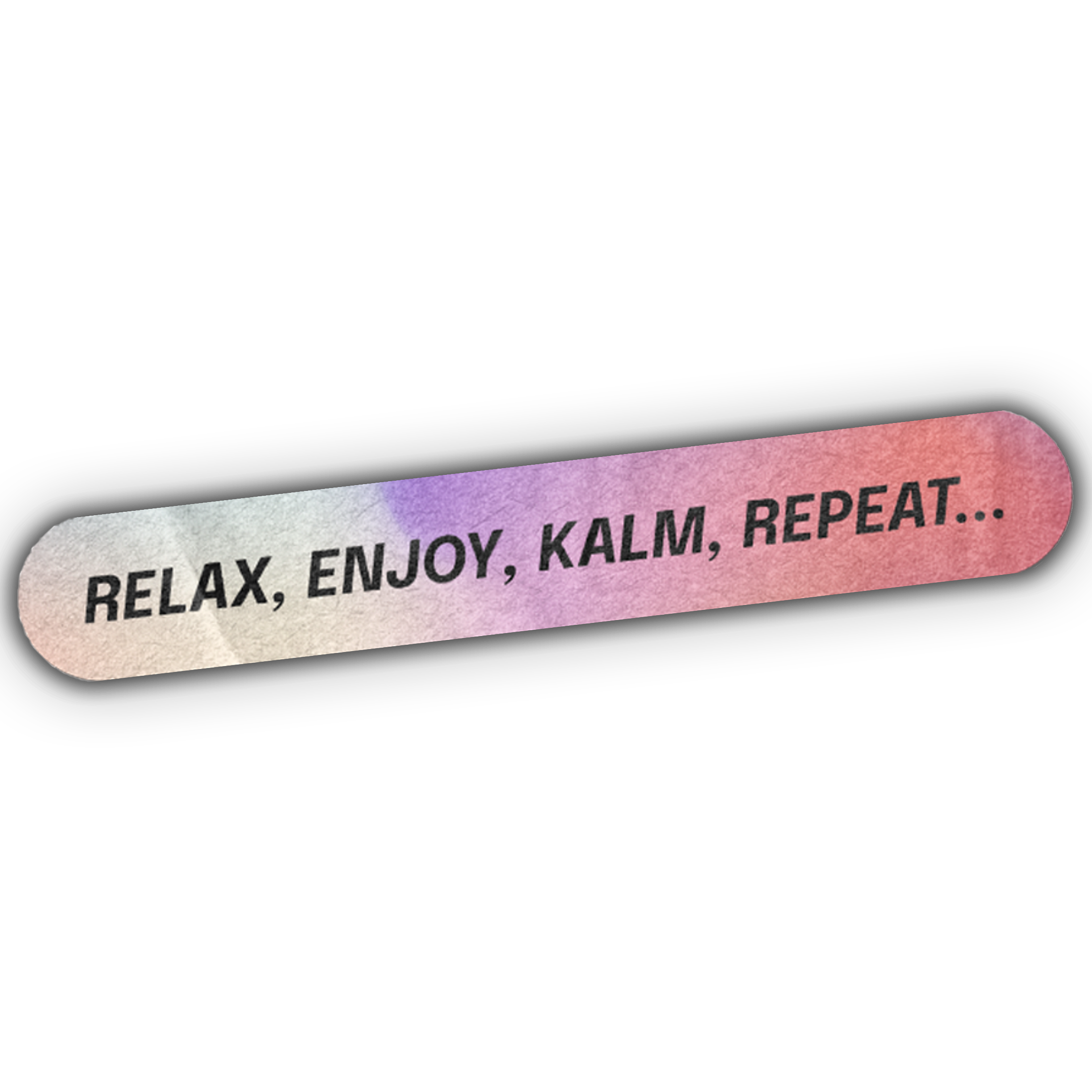 Kalm ''RELAX, ENJOY, KALM, REPEAT'' Sticker. Personalize Anything with Our Stickers, Durable and Water-Resistant
